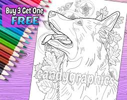 A coloring book of amazing places real and imagined by steve mcdonald. German Shepherd Adult Coloring Book Page Printable Instant Etsy