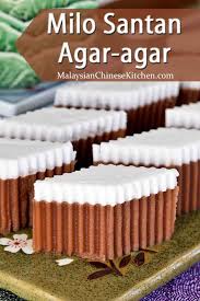 Agar agar 150 gram gula pasir 1 gelas susu cair 3 gelas air santan cara membuat puding santan gula merah bahan 1 masak. Milo Santan Agar Agar Malaysian Chinese Kitchen