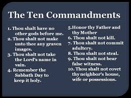 Ten Commandments 10 Commandments God The Father Words