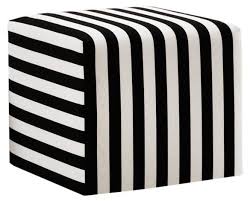 Black And White Ottoman Bench Baker Ottoman Black White Stripe 195 00 Black And White Furniture Black Ottoman Black White Stripes