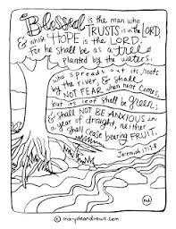 They would also be helpful for children working on jeremiah 1:7 as a bible memory verse.. Strength For Today And Bright Hope For Tomorrow As A Tree Printable Coloring Page