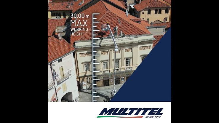 Multitel MZ 300 delivering up to 30m maximum working height, AI generated