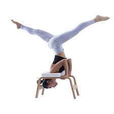 Desire Life Yoga Headstand Bench Stand Yoga Chair For Family Gym Wood And Pu Pads Relieve Fatigue And Build Up Bod Headstand Yoga Headstand Yoga For Men