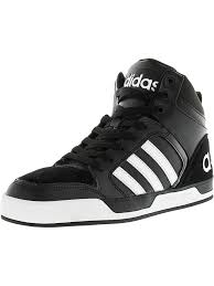 Black And White Adidas Basketball Shoes Adidas Originals Adidas Men S Raleigh 9tis Mid High Top Basketball Shoe In Black Modesens High Top Basketball Shoes Top Shoes For Men Adidas Men