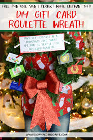 Gift Card Roulette Wreath Gift Card Roulette Christmas Gag Gift White Elephant Gift Christmas Gift Ca Diy Gift Card Gag Gifts Christmas Gift Card Games
