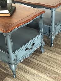 French Provincial End Tables Recycled Furniture Painted Furniture Western Furniture