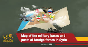 Military situation in syria on february 25, 2021 (map update) 5 out of 5 based on 2 ratings. Map Of The Military Bases And Posts Of Foreign Forces In Syria