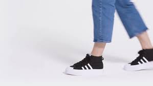 Adidas Nizza Platform Mid Shoes Black Adidas Us