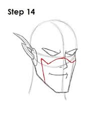 Step by step beginner drawing tutorial of flash. Dc Comics