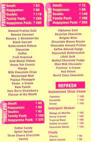 Baskin Robbins Menu Menu For Baskin Robbins Andheri Lokhandwala Western Suburbs Mumbai