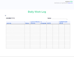 Free information and preview, prepared forms for you, trusted by legal professionals 2 Easy To Use Daily Work Log Templates Free Download