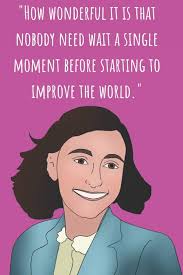 MANIFESTING/GOAL SETTING BULLET JOURNAL, Anne Frank "How wonderful it is  that nobody need wait a single moment before starting to improve the  world.": A PERCENTAGE OF ALL PROCEEDS IS DONATED: Estelle, Carissa: