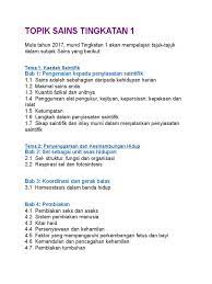 Pelajar tidak mengulangkaji tajuk tingkatan 1. Topik Sains Tingkatan 1