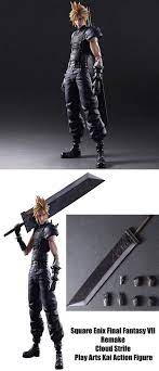 Square Enix Final Fantasy Vii Remake Cloud Strife Play Arts Kai Action Figure Affili Play Arts Kai Action Figures Final Fantasy Vii Remake Final Fantasy Vii