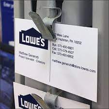 Your lowe's visa® rewards card, lowe's advantage credit card, or lowe's setpay™ account is issued by synchrony bank. Business Card Strip Merchandiser Pitch Fixtures Close Up
