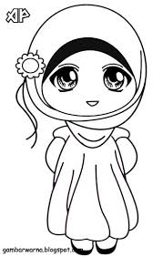 Gambar untuk mewarnai anak muslim. Mewarnai Gambar Muslim Shefalitayal