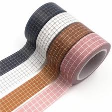 Grid Washi Tape 10m Washi Tape Diy Planner Japanese Paper
