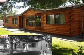 Transform any home into a log cabin, therefore change your existing house into your log siding will help you enjoy living in a log home without moving. Log Siding For Manufactured Homes Archives Modulog