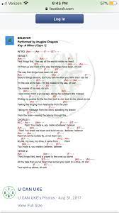Believer Ukulele Chords Guitar Chords And Lyrics Ukulele Chords Ukulele Songs