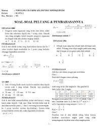 Soal matriks | tellisaqanasafitri soal matriks kelas 11 sma/ma 2021 dan kunci jawabannya contoh soal persamaan linear 3 variabel dan pembahasannya cara mudah menyelesaikan soal perpangkatan matriks persegi contoh soal matriks invers perkalian beserta pembahasannya contoh soal dan pembahasan transformasi matriks contoh soal. Contoh Soal Materi Peluang Bersyarat Kelas 12 Semester 2 Pembahasan Jawabanku Id