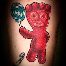 In my opinion, there is no candy greater or more timeless than sour patch kids. Old Sourpatchkid Sourpatchkids Sourpatchkidstattoo Tattoo Colortattoo Color Eternalink Neotrad Neotrad Tattoos For Kids Sour Patch Kids Horror Tattoo