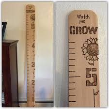 Diy Growth Chart Ruler Using Woodburning Tool Growth