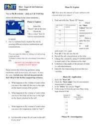 Students will use this simulation to answer discussion questions such as: Phet Sugar Salt Solutions Simulation Go To Ms Bs Website Click