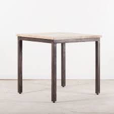 Table à manger scandinave blanc et bois clair l150 cm leena. Table A Manger Carree Industrielle Interieur Creatif