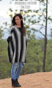 Last year the long shawl was blowing the wind, it was possible to see them on the models, players women's shawl and poncho knitting pattern. Aspen Relaxed Knit Poncho Pattern Mama In A Stitch