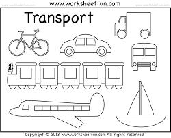 Means Of Transportation Transportation Preschool Preschool Coloring Pages Kindergarten Transportation