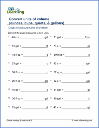 Grade 6 Measurement Worksheets Free Printable K5 Learning