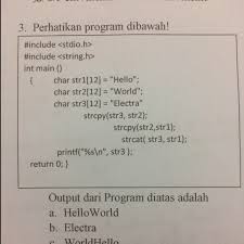 Output Dari Program Diatas Adalah Mohon Bantuannya Ya Brainly Co Id