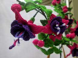 Fushia Flower Crochet Pattern Fuchsia Flower Crochet Flowers Crochet Plant