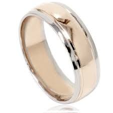 Mens Two Tone Wedding Ring 14k White Yellow Gold 6mm High Etsy Mens Wedding Rings Wedding Ring Bands Wedding Rings