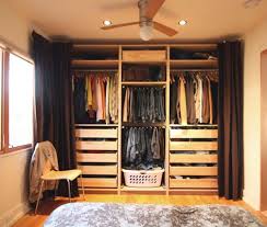 Matt put the pax shelving unit together in the living room and together we i am wanting to do this and leave the doors off the closet. 69 New Ideas Closet Door Curtains Ikea