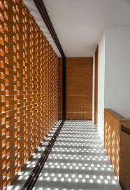 A Brick Screen Facade Design Brick Facade Brick Architecture