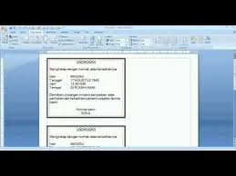 Mohon maaf apabila banyak kesalahan dalam. Cara Membuat Undangan Pernikahan Di Word 2007 Lakaran