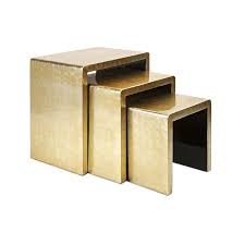 Ships from and sold by d&c online sales. Palazzo Nesting Tables Set Of 3 Gold Nesting Tables Coffee Table Nesting Tables