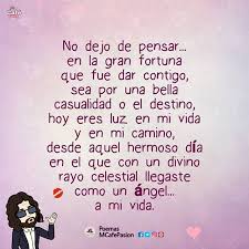 No Dejo De Pensar En La Gran Fortuna Que Fue Dar Contigo Poemas Poemascortos Versos Amor Dedicatorias Paraminovia Romantico In 2020 Just Love Event Love