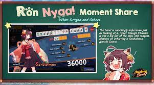 Mahjong Soul Official on X: [Ron Nyaa! Moment Share] Ichihime saw ธรรศ เลต  from Facebook's moment, nyaa! The Yakus they chose to make are White  Dragons and others. The share is still
