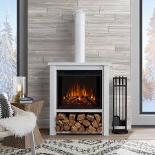 White electric fireplaces also create a focal point for your room. Hollis Electric Fireplace White
