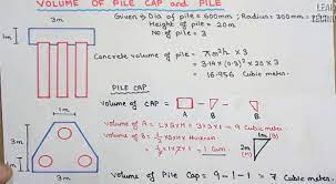 How To Determine The Volume Of Concrete Volume Of Pile And 3 Pile Caps Learning Technology Civil Engineering Software Pile