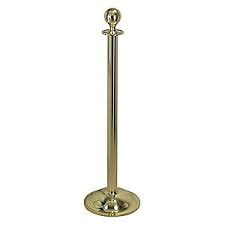 A Timeless Classic Crowd Control Post The Brass Stanchion Normally Complimented With Black Or Red Velvet Ropes Adds Class And Elega Crowd Control Chrome Brass