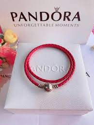 Shop pandora red charm bracelets on the official pandora website. Pandora Red Leather Bracelet Women S Fashion Jewelry Organizers Bracelets On Carousell