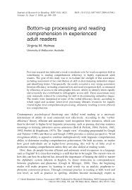 Can interact with the text by highlighting the phonics skill words. Pdf Bottom Up Processing And Reading Comprehension In Experienced Adult Readers