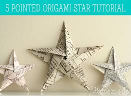Folding 5 Pointed Origami Star Christmas Ornaments Christmas Ornaments Christmas Ornaments Homemade Christmas Crafts