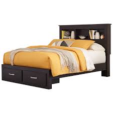 Queen bed frame with footboard storage. Signature Design By Ashley Reylow B555 65 54s 95 B100 13 Queen Bookcase Bed With Storage Footboard Household Furniture Bookcase Beds