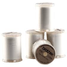 Brother sewing machine bobbin threading. Brother Saebt White Embriodery Bobbin Thread Genuine Brother Accessory