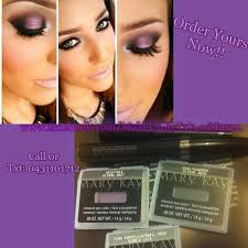 Smoky Eye With Purple Hue Try With Mary Kay Mineral Eye Colours In Iris And Coal Highlight The Inside Eye With Mary Kay Purple Lipstick Liquid Eyeliner