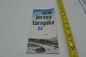 Details About New Jersey Nj New Jersey Turnpike W Toll Rates No Date